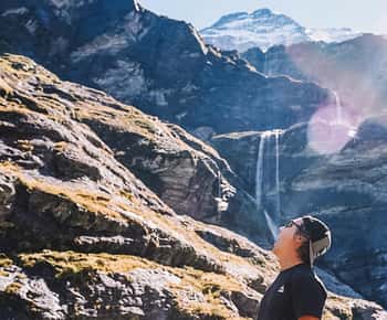 Earnslaw Burn Gletscher & Wasserfälle | 45 Minuten von Glenorchy entfernt