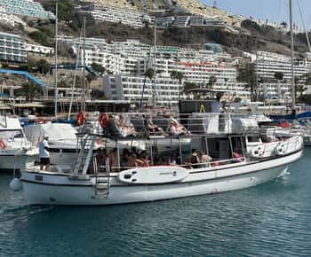 Puerto Rico, Gran Canaria: boat trip, drinks, food, paddle surfing, snorkeling.