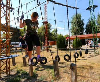 Simitli: Hochseilgarten, Zipline und Rafting auf der Struma