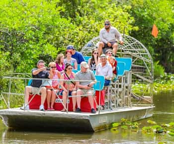 Din Miami: Spectacol cu animale sălbatice din Everglades, Airboat și transfer cu autobuzul