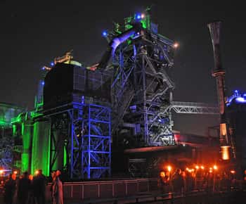 Torchlight tour of the old ironworks