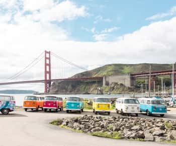 San Francisco: VW busszal: Kiscsoportos városnézés vintage VW busszal