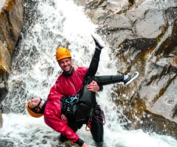 Baños de Agua Santa: Canyoning in Chamana waterfalls