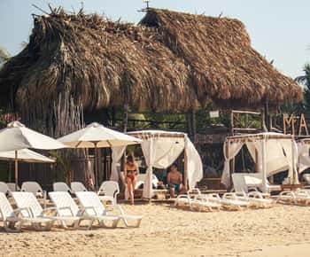 Ganzer Tag auf der Isla Baru Playa Blanca im Mambo Beach Club