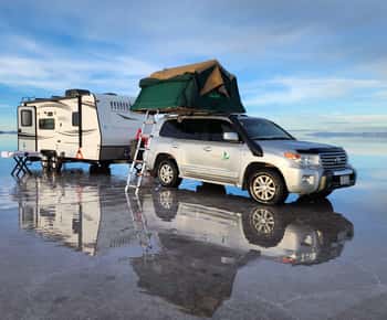 Uyuni/Colchani: Acampamento em RV sob as estrelas em Uyuni Overlander