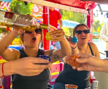 Xochimilco: Tequila proeven (onbeperkt) & cultureel bootfeest
