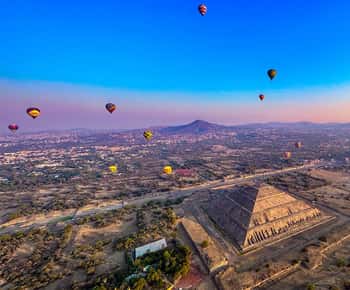 CDMX: Vuelo en Globo a Teotihuacán con Excursión Opcional a las Pirámides