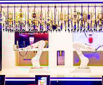 Prague: Robotic Bar Entry with a Drink Included