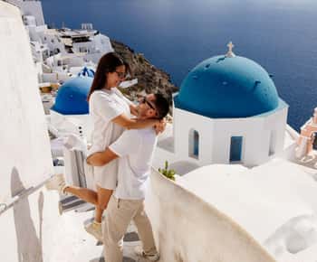 Santorini: Profesjonalna sesja zdjęciowa w wiosce Oia