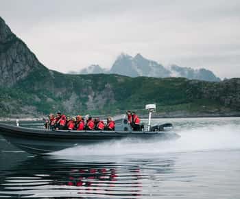 Au départ de Svolvær : Safari en bateau semi-rigide dans le fjord des trolls des Lofoten