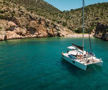 Nafplio: Catamaran Cruise with Meal and Drinks