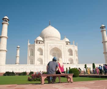 Nascer do sol no Taj Mahal - Forte de Agra e excursão de carro a Agra saindo de Deli