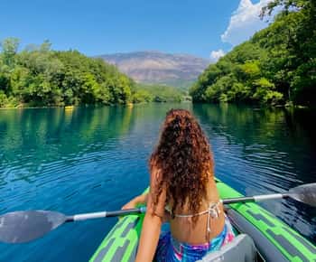 Sarande: Blue Eye Kayak en wandeltocht & Lekursi-kasteel