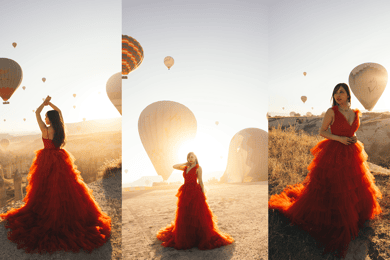 Cappadocia: Photo Shooting With Flying Dresses