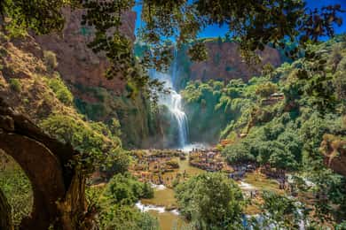 Marrakech: excursión de un día a las cascadas de Ouzoud con tour en barco