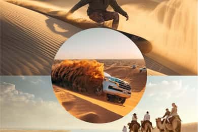 Doha Layover Desert Tour, Camel Ride and Inland sea