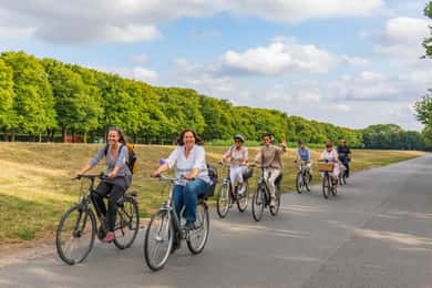 Passeio de bicicleta pela verde Hannover