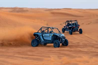 Dubai: Dune Buggy Safari och kamelridning med transport