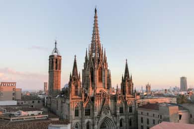 Privat tur i Barcelonas katedral med tillgång till takterrassen