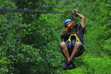 Cancun: Jungle Adventure with Ziplines, Cenote, ATVs & snack