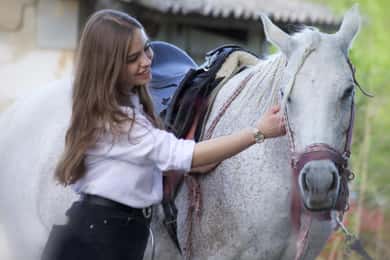 Passeio a cavalo perto de Praga