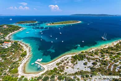 Fra Trogir & Marina: Blå lagune & 3 øer halvdagstur