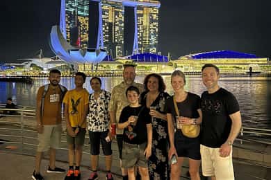 Singapur: Tour a pie nocturno por Marina Bay