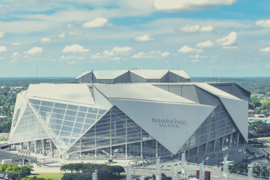 Match des Falcons d'Atlanta au Mercedes Benz Stadium