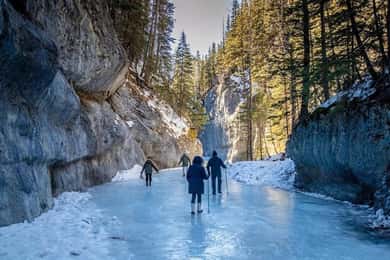Grotto Canyon Ice Walk with Indigenous Pictographs