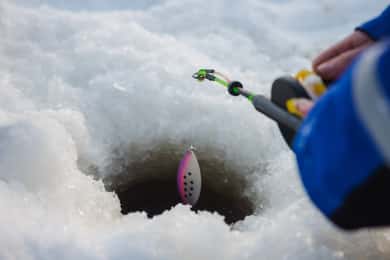 Rovaniemi: Experiência de pesca no gelo no Círculo Polar Ártico