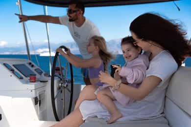 Chania: Private Day Catamaran Cruise with Swimming and Meal