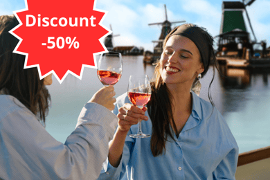 Zaanse Schans: Cruise i UNESCOs vindmølleby + live guide