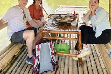 Pu Luong Chieng Lau Cham Rafting en bambou Trek