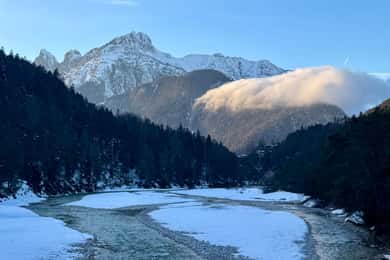 Innsbruck: Winter hike on the Isarsteig to Gleirschklamm gorge