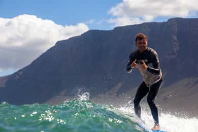 Group Surf Lessons in Lanzarote, learn with a local team