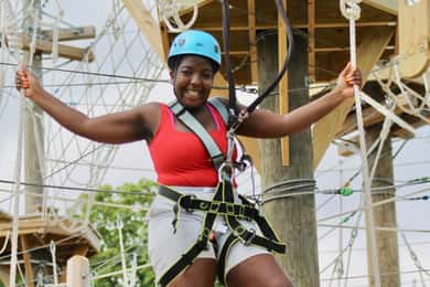 Henderson, Minnesota: High Ropes Obstacle Course Experience