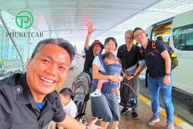 Van privato dall'aeroporto di Phuket a Khaolak
