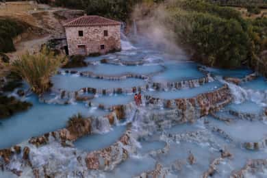 Z Civitavecchia: Vstupenka do horkých pramenů Saturnia a transfer