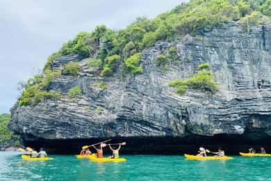 Koh Samui: Excursão de um dia ao Parque Marinho de Ang Thong em lancha rápida