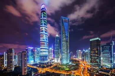 Tour de Shanghai : Pont d'observation : billet coupe-file et repas