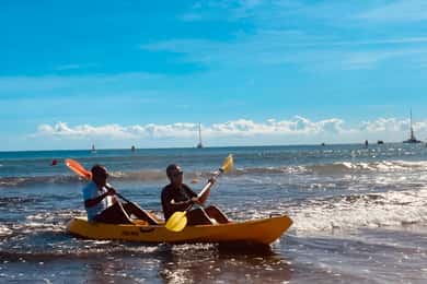 Alicante Bay: Sunset Tour in Kayak with snorkel