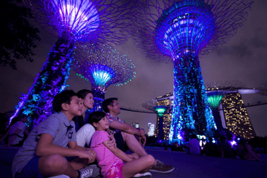 Crepúsculos de Singapur con crucero fluvial y espectáculos de luces