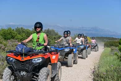 Trogir, Žedno: Insel Čiovo 100 % Offroad-Quad-ATV-Tour