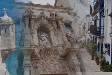 Alicante: E-Bike & Walk, Old Town Santacruz, Basilica