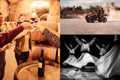 Cappadocia: Combo Tour with Wine Tasting and Adventure Tours