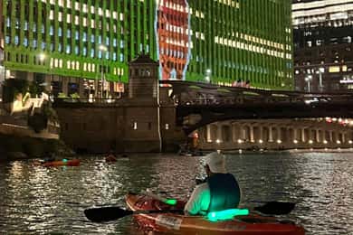 Chicago: Wycieczka kajakowa w świetle księżyca po rzece Chicago