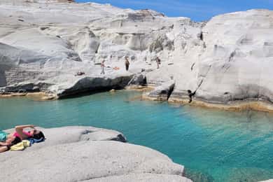 From Crete: Milos Island Day Trip with High-Speed Ferry