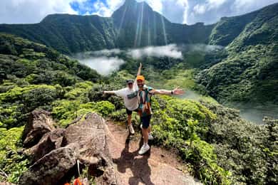 Hike St. Kitts: Highest peak Mount Liamuiga Volcano