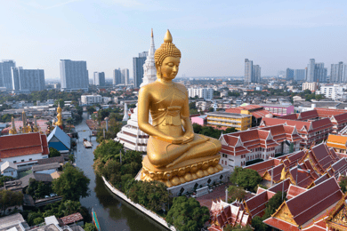 Bangkok: Tour dei canali Wat Arun e Chao Phraya con una barca a coda lunga