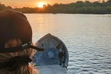 Diani Beach: Kongo River Sunset Experience in a canoe